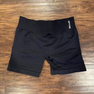 DFYNE women’s ladies high waisted gym bike shorts butt scrunch size M